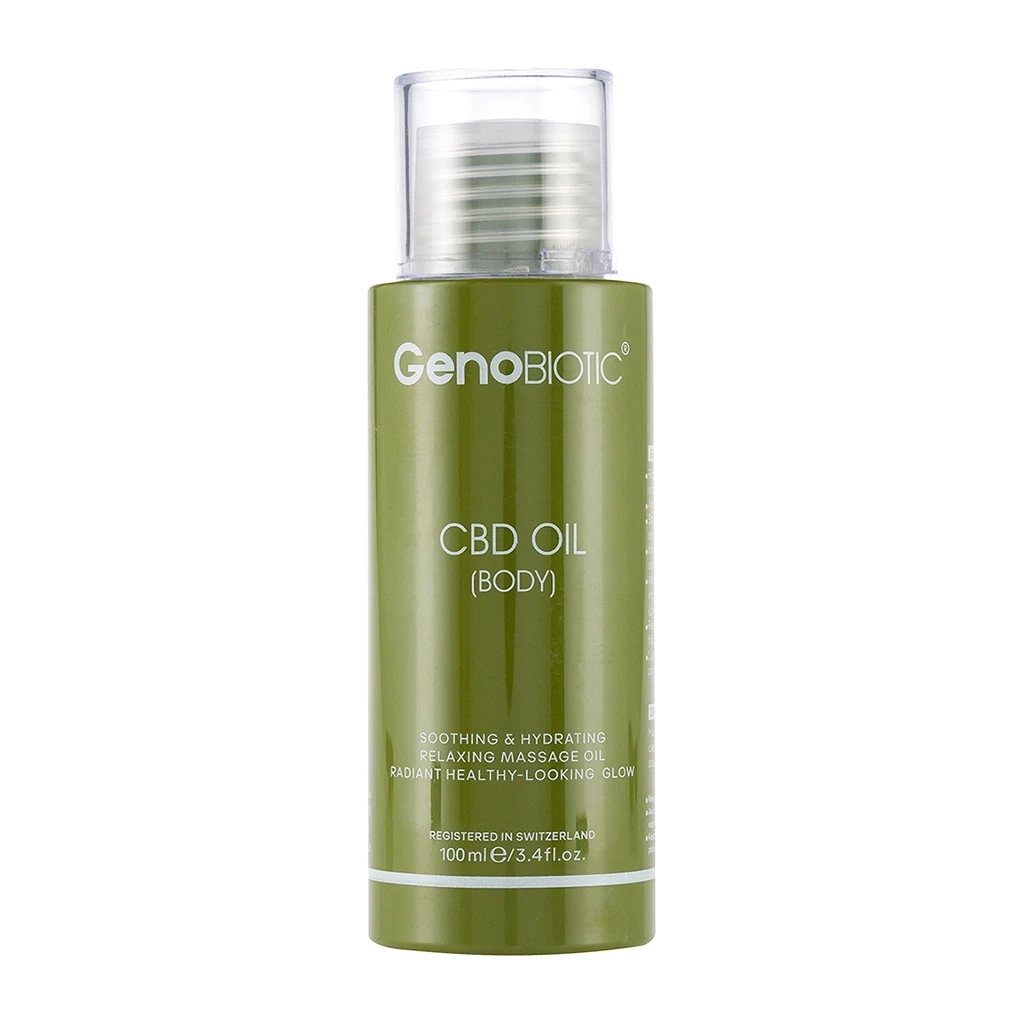 روغن رطوبت رسان بدن CBD ژنوبایوتیک 100 میلی‌لیتر